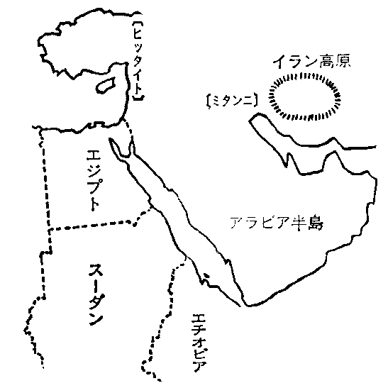 エジプト近辺の略図