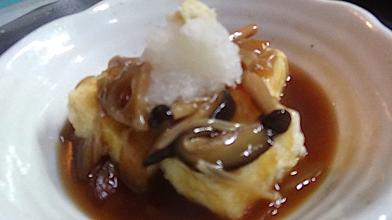 揚げ出し豆腐の野菜あんかけ