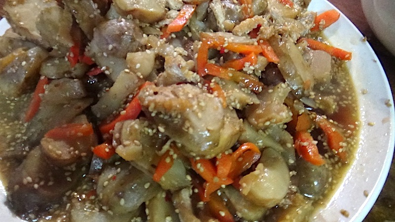 菜キクイモのきんぴら