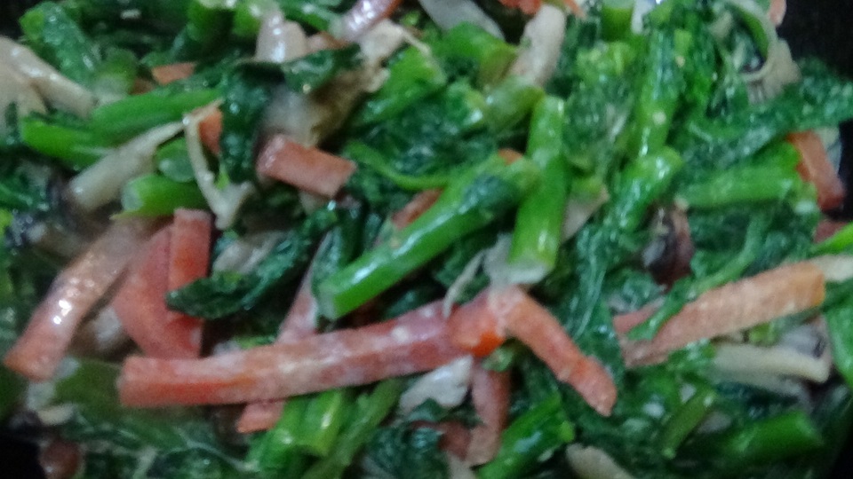 のらぼう菜の味噌マヨネーズ和え