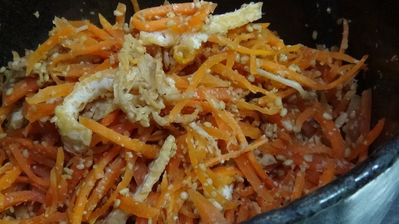にんじんの胡麻和え