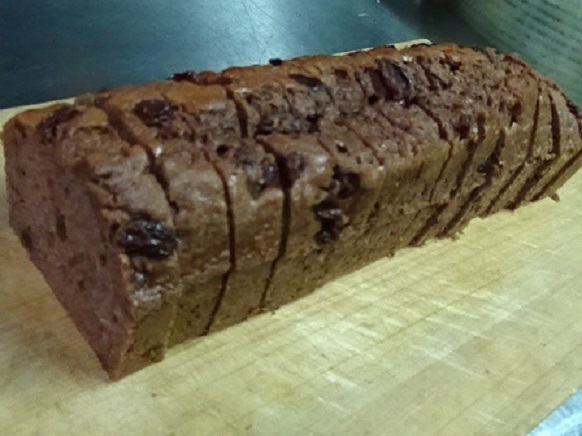 ココアとレーズンのケーキ