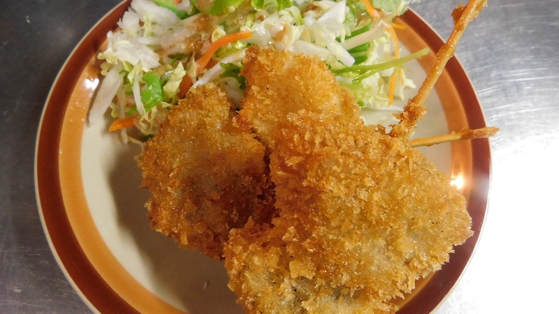 くるま麩と野菜の串揚げ