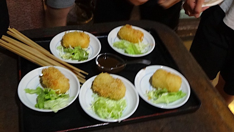 コロッケの買い食い